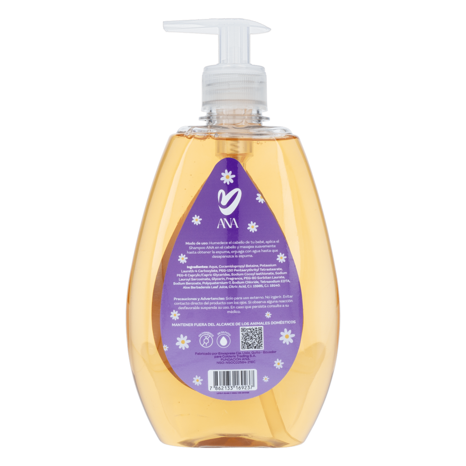 Shampoo Capilar Baby Fórmula Sin Lágrimas ANA 400 Ml - Imagen 4