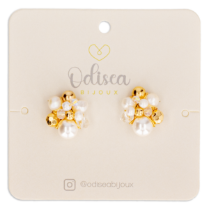 Aretes Arianna Blanco ODISEA BIJOUX Unidad