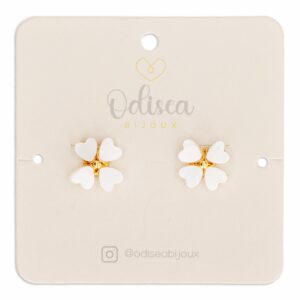 Aretes Celina Blancos ODISEA BIJOUX Unidad