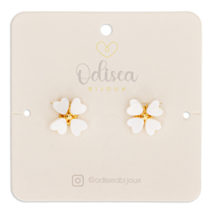 Aretes Celina Blancos ODISEA BIJOUX Unidad