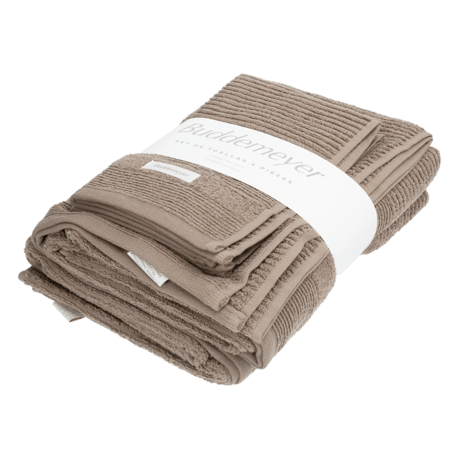 Juego De Toallas Gio Extra Soft 420 G Blanco BUDDEMEYER