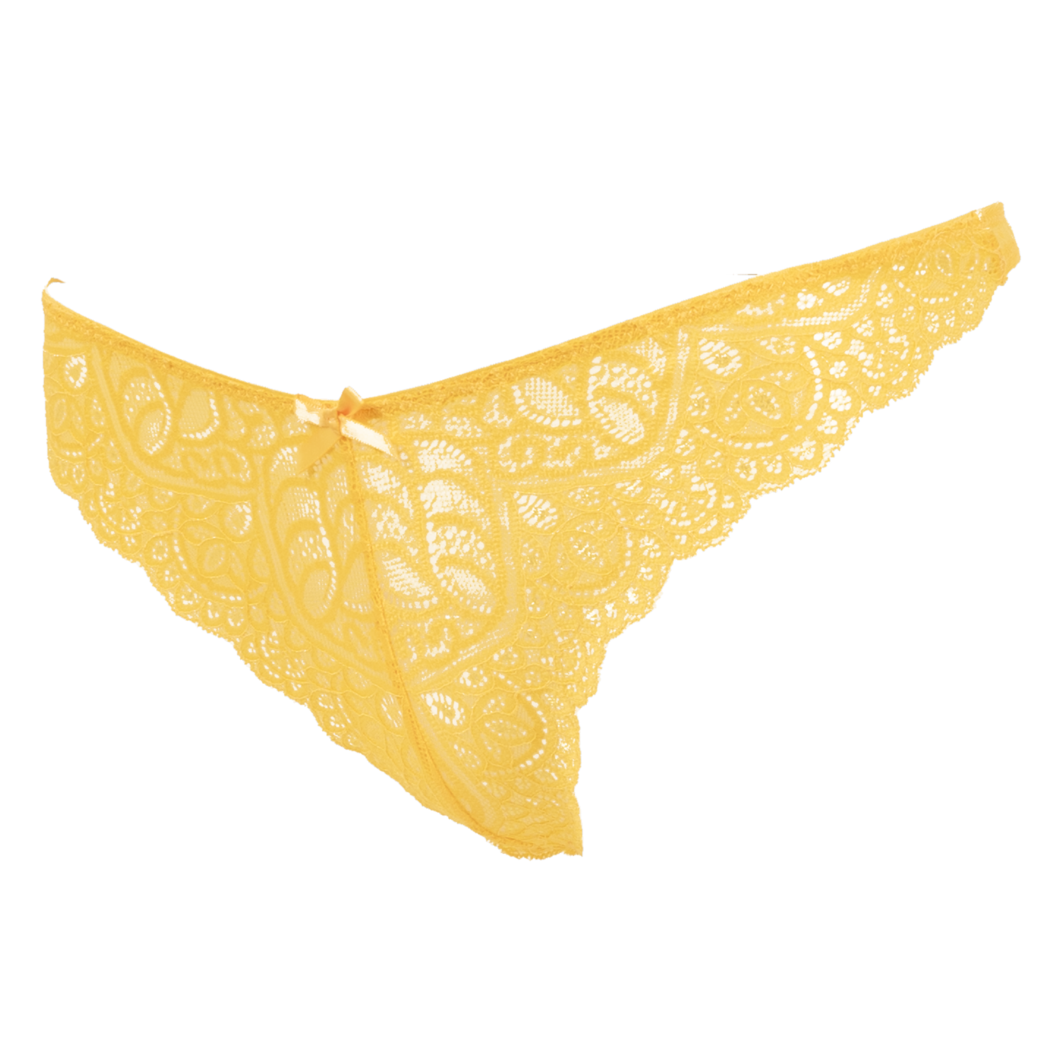 Tanga De Encaje Fin De Año Amarillo MOD BY PARFAIT - Imagen 3