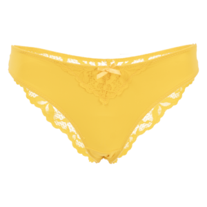 Panty Bikini De Encaje Fin De Año Amarillo MOD BY PARFAIT