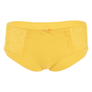 Cachetero De Encaje Fin De Año Amarillo MOD BY PARFAIT