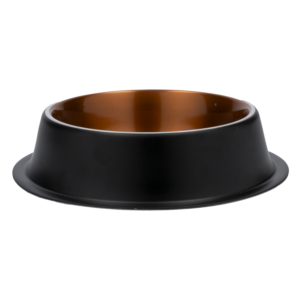 Plato Para Mascota Zaara Serie Negro - Bronce Series KUMAR Unidad