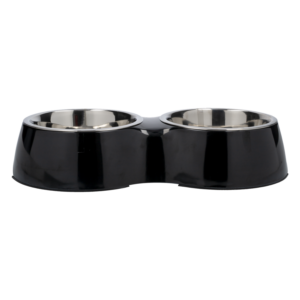 Plato Para Mascota Doble De Melamina Antideslizante Plain Doble KUMAR Unidad