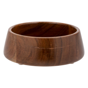 Plato Para Mascota De Madera Natural Tapered Natural KUMAR Unidad