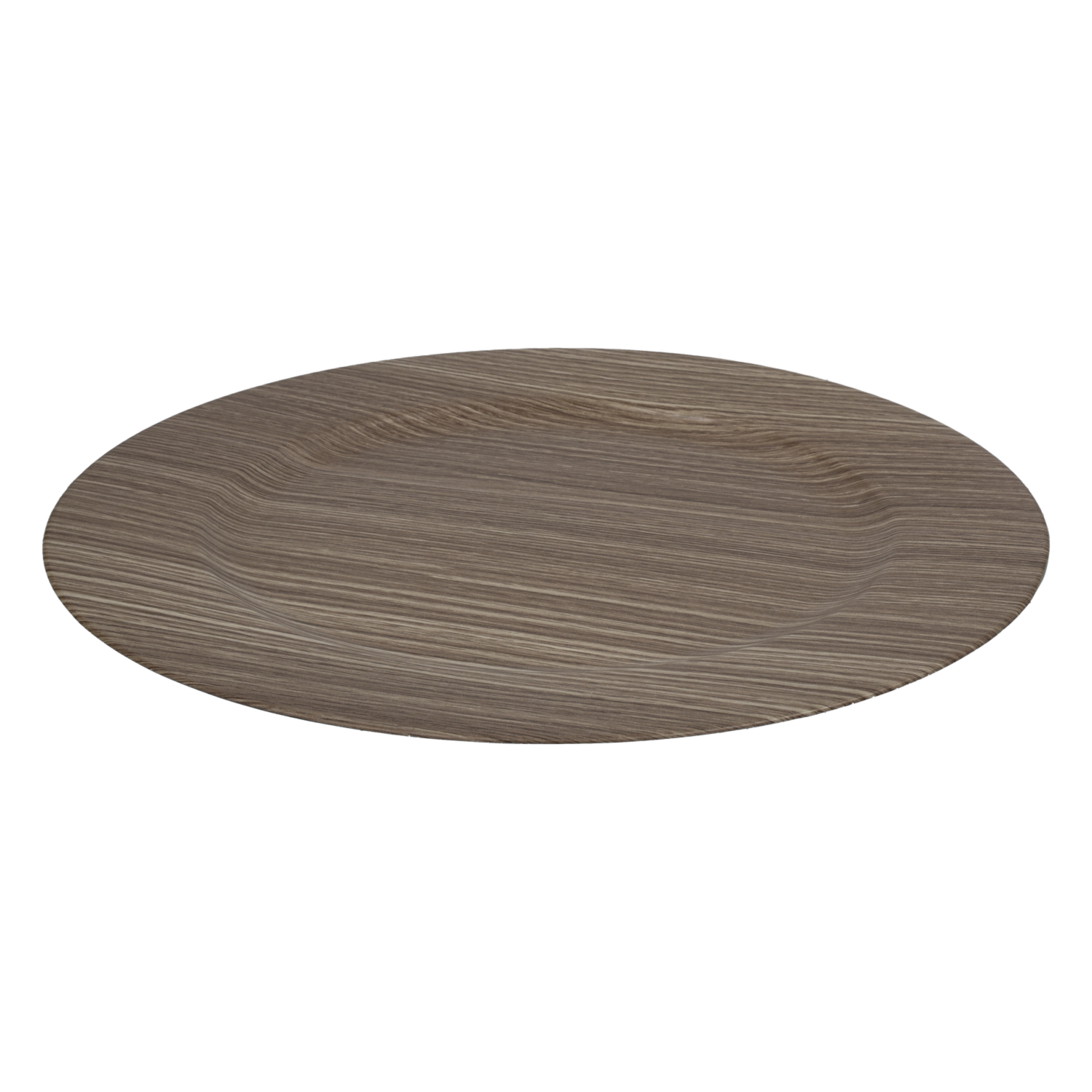 Plato Base Amaderado Roco Café Z&L 33 Cm