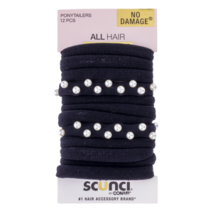 Elásticos Negros Perlas X 12 CONAIR Paquete