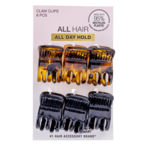 Ganchos Medianos Café Y Negro X6 CONAIR Paquete