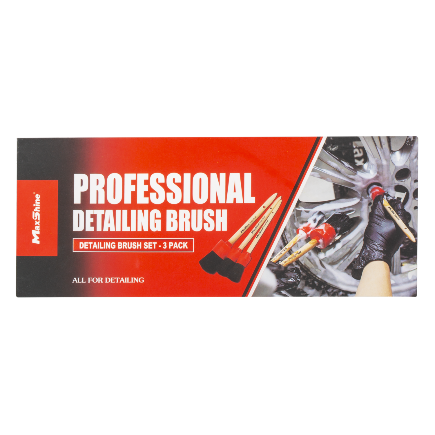 Kit De Brochas Cerdas De Jabalí Para Limpieza Automotriz Detailer MEGUIAR’S 3 Piezas