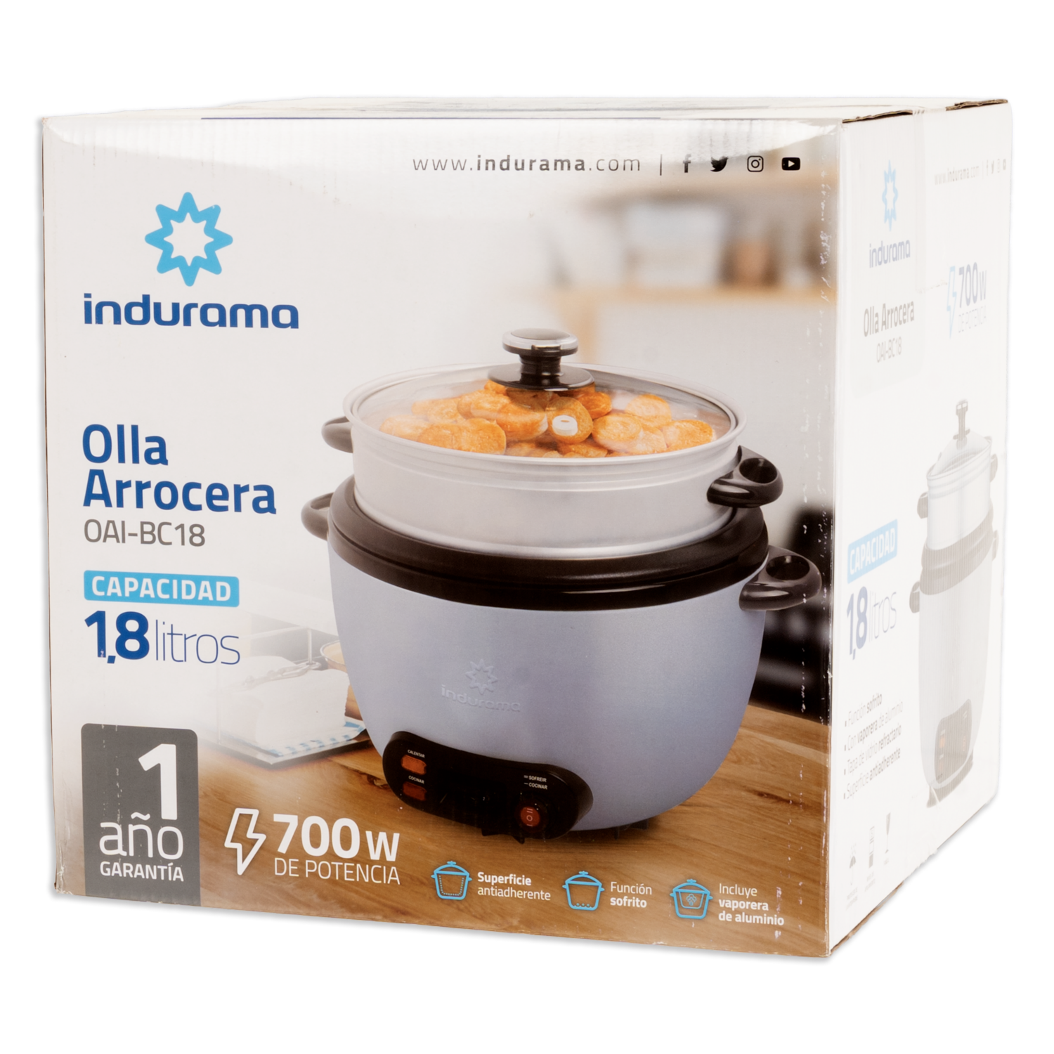 Olla Arrocera Croma 1.8 Lts INDURAMA Unidad