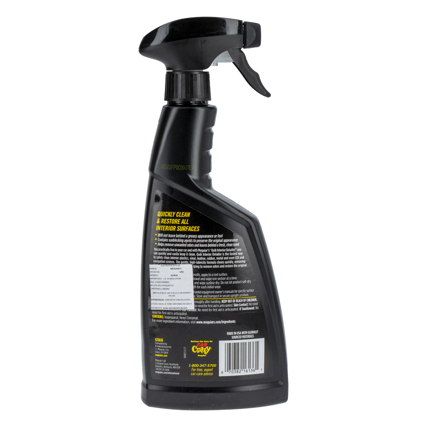 Limpiador Automotriz De Interiores Detailer MEGUIAR’S 473 Ml