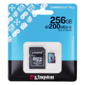 Micro Sd 256Gb Canvas Go Plus 200Mb/S KINGSTON 4ta Generación