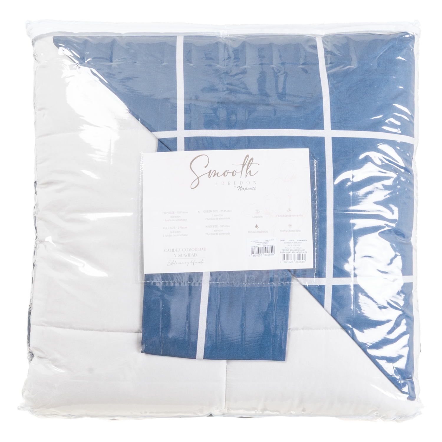 Edredón Smooth Grey Stripes NOPERTI - Imagen 7