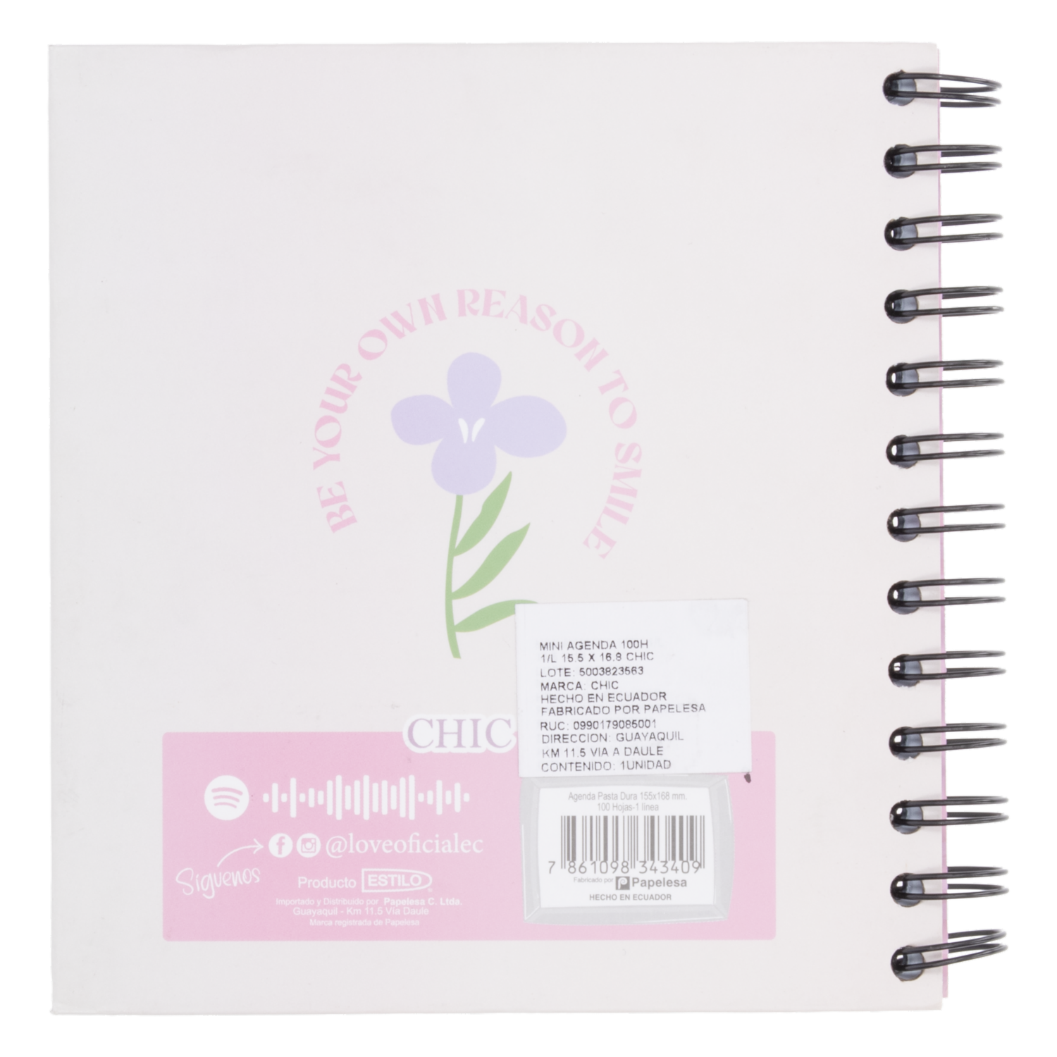 Agenda Mini 100H Chic ESTILO 15 7X16.7 - Imagen 2