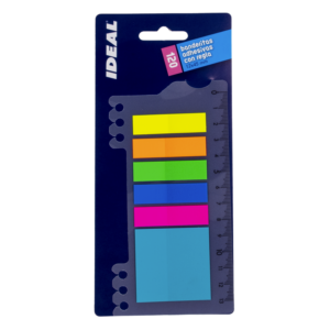 Banderitas Adhesivas Plásticas Con Regla IDEAL 12X45MM