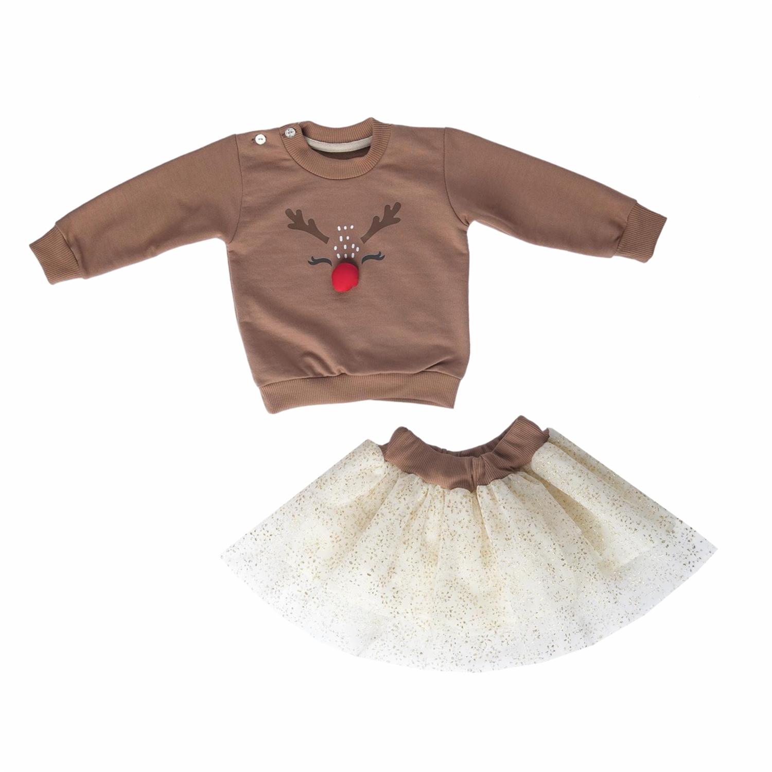 Conjunto Navidad 2 Piezas Diseño De Reno EDWIN´S JR. - Imagen 2