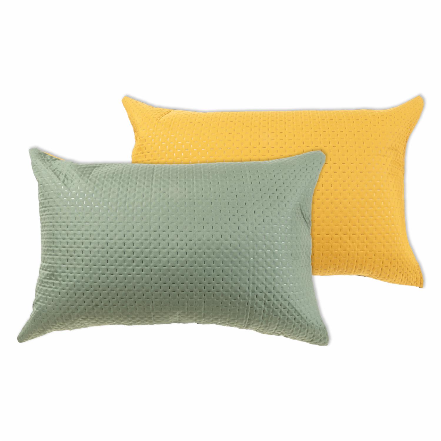 Cubrecama Ultrasonido Verde Con Mostaza MODERTEX - Imagen 4