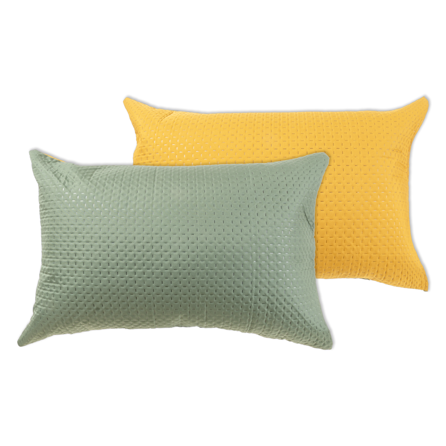 Cubrecama Ultrasonido Verde Con Mostaza MODERTEX - Imagen 5