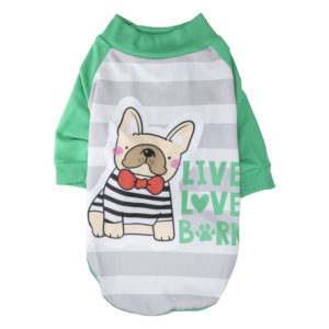 Camiseta Para Perro Diseño Bull Dog GUAU DOG FASHION Talla Extra Pequeño