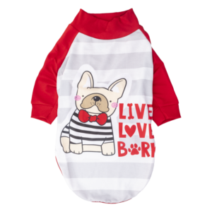 Camiseta Para Perro Diseño Bull Dog GUAU DOG FASHION Talla Extra Grande