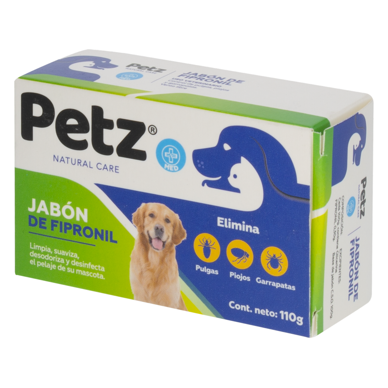 Jabón Para Mascotas De Fipronil PETZ 110 G - Imagen 2