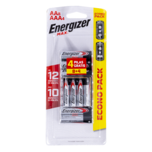 Pilas Aax8 (+4Aaa ) ENERGIZER X 12 Uds
