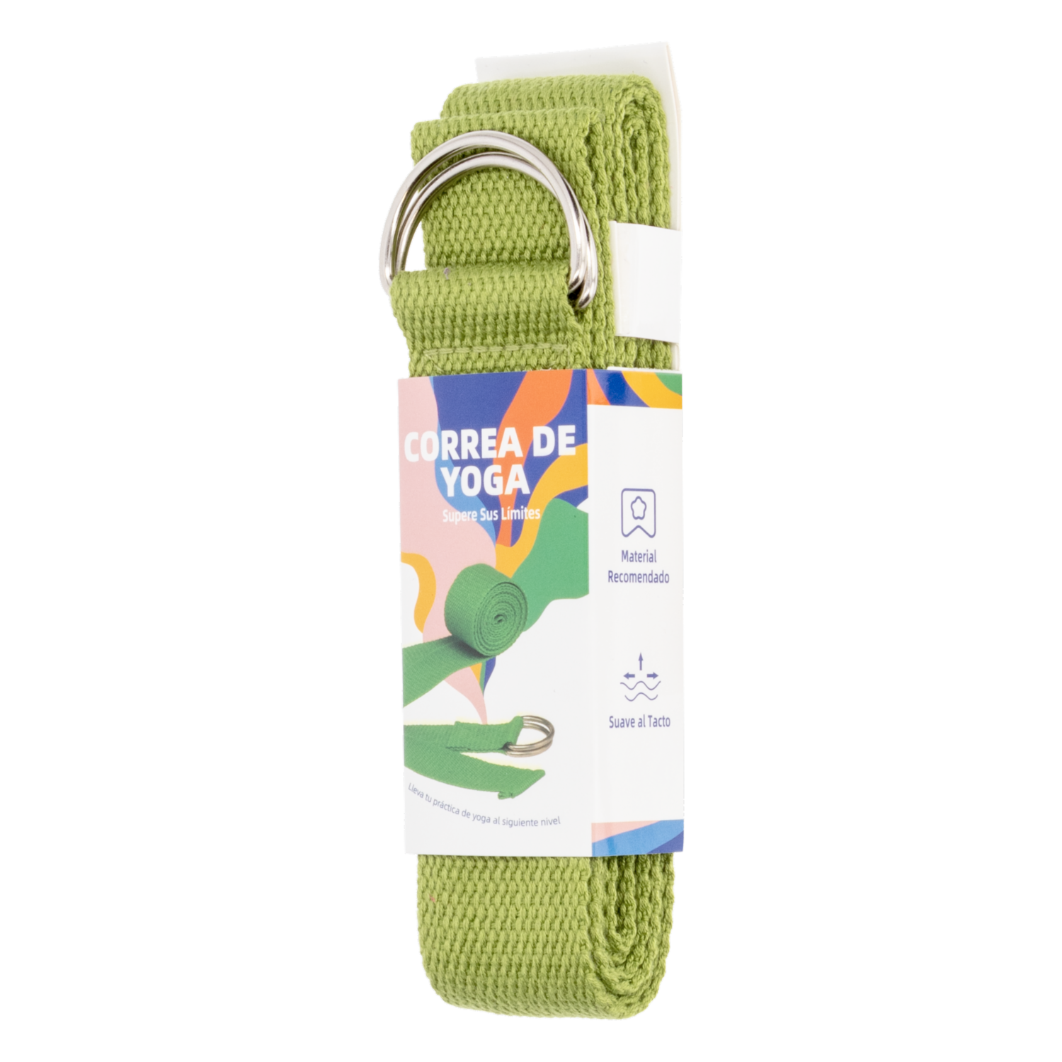 Correa Para Yoga Textil Verde IRON MAN 38X1830MM