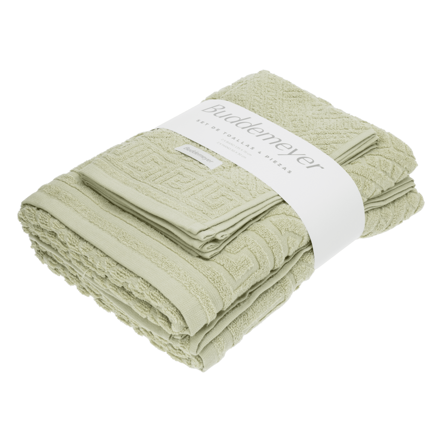 Juego Toallas De Baño Olimpo Extra Soft Beige BUDDEMEYER