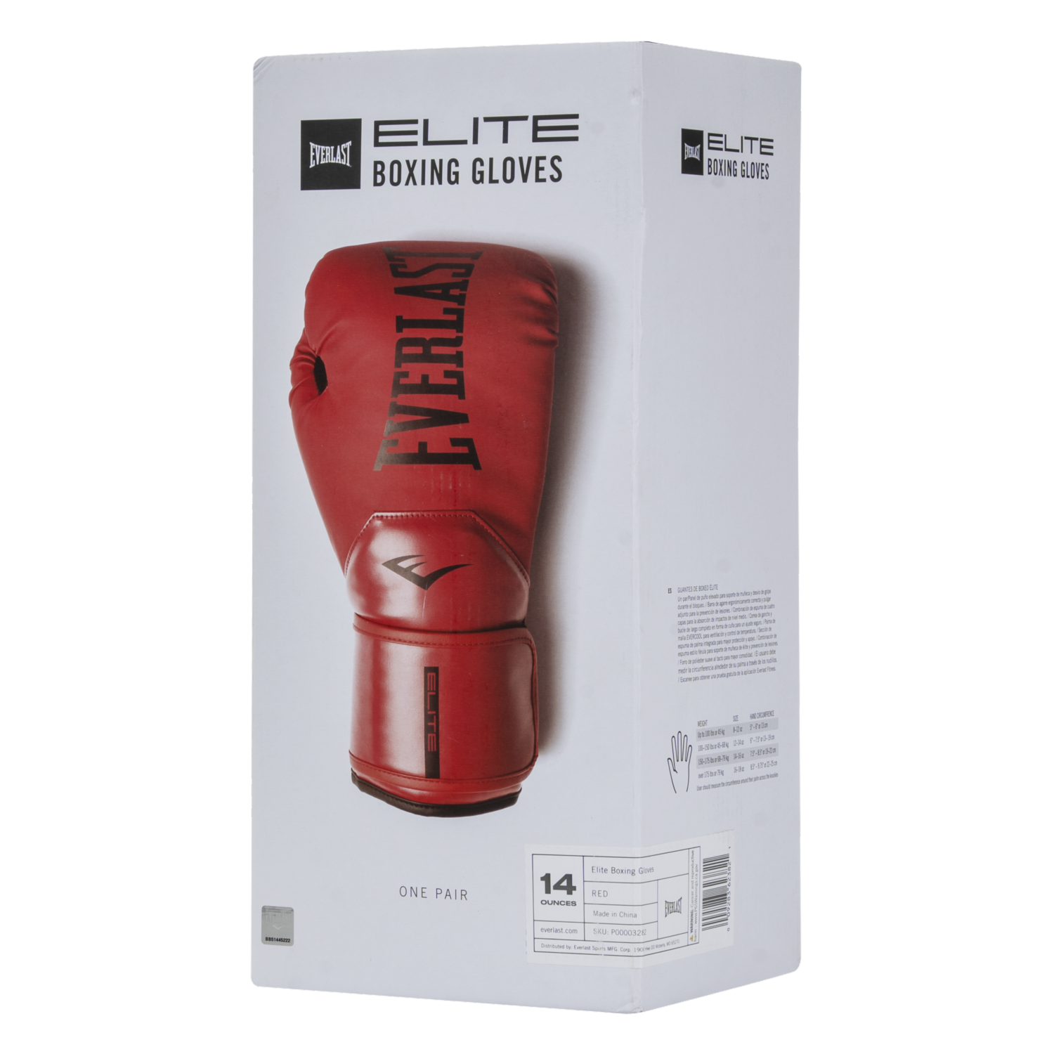 Guantes De Box Elite Rojo EVERLAST 14 Onzas