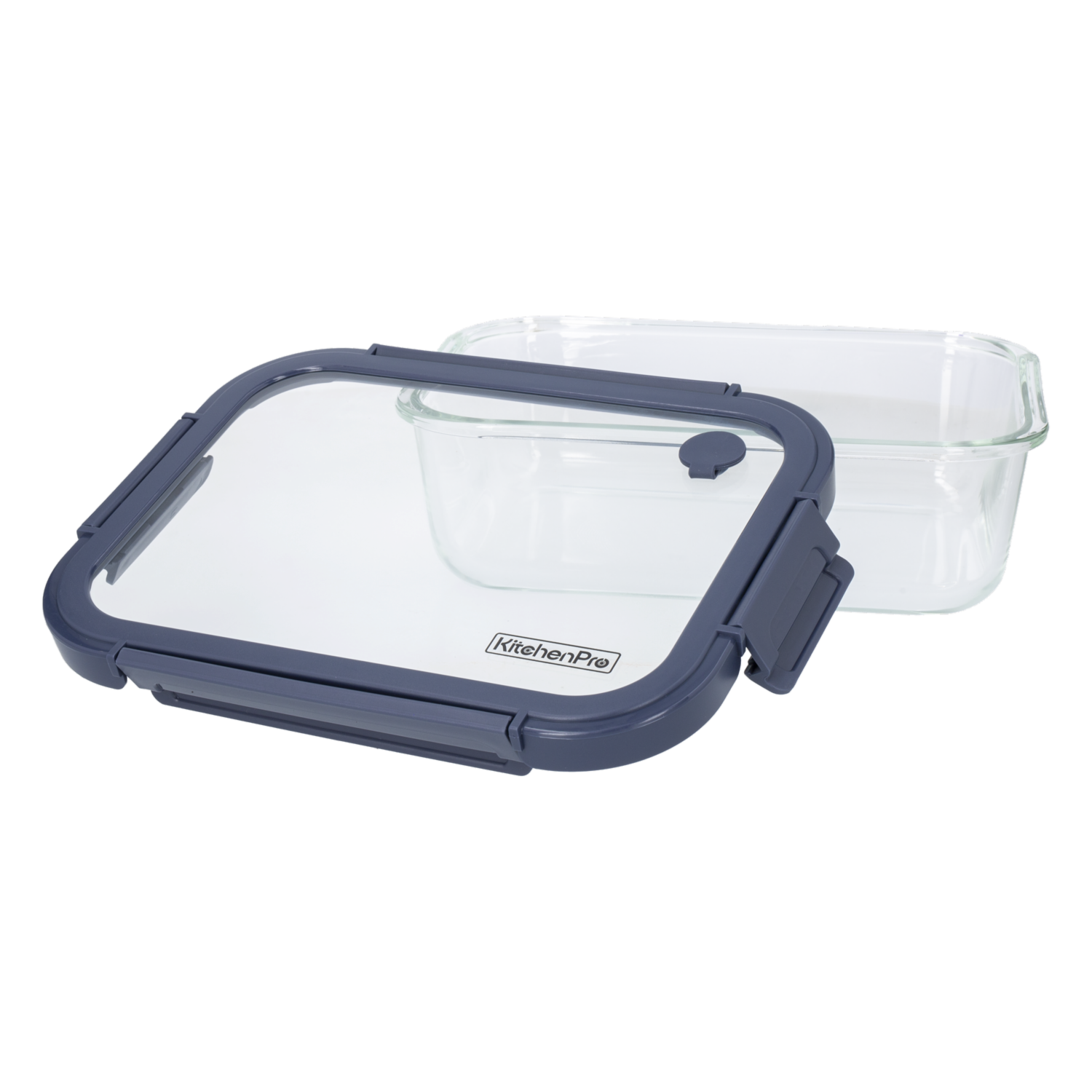 Repostero Refractario Rectangular Con Tapa KITCHENPRO 1500  Ml