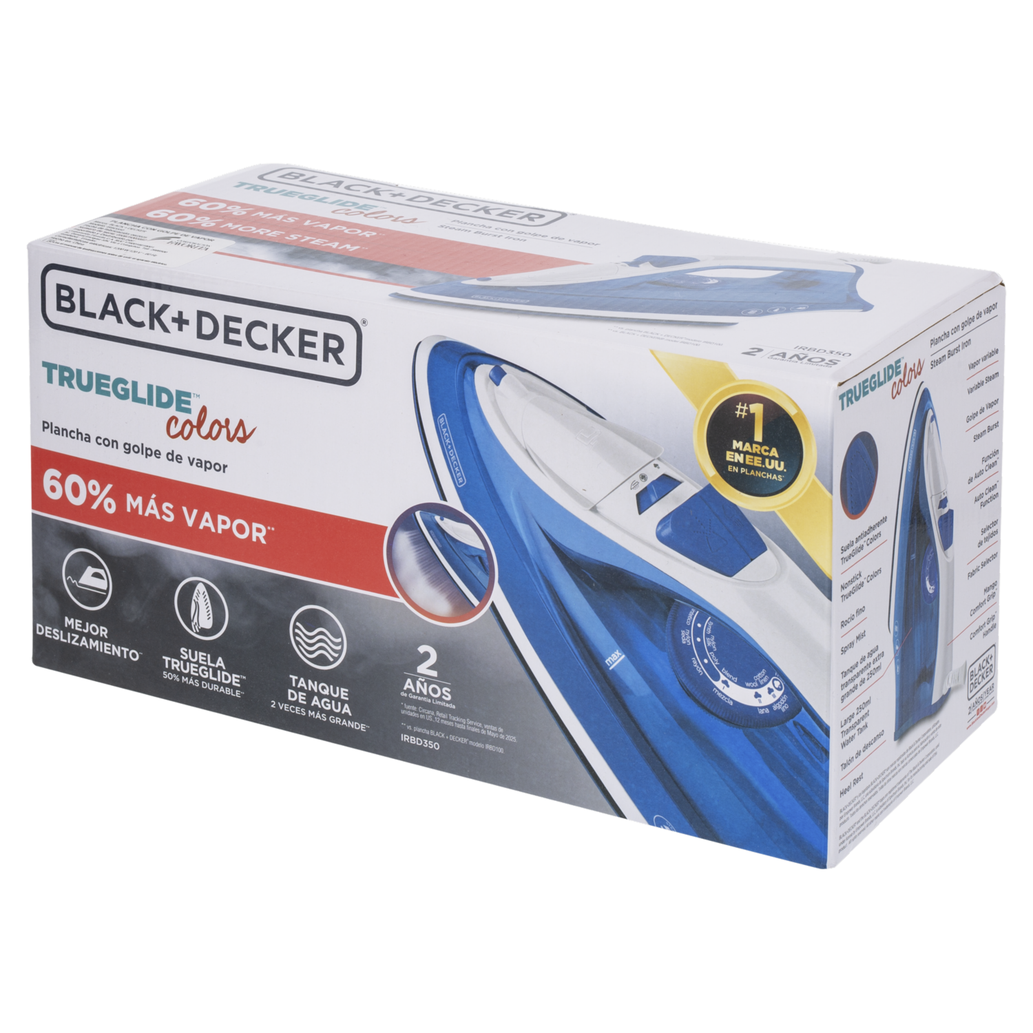 Plancha De Ropa Antiadherente Auto Clean BLACK & DECKER 1200 Watts