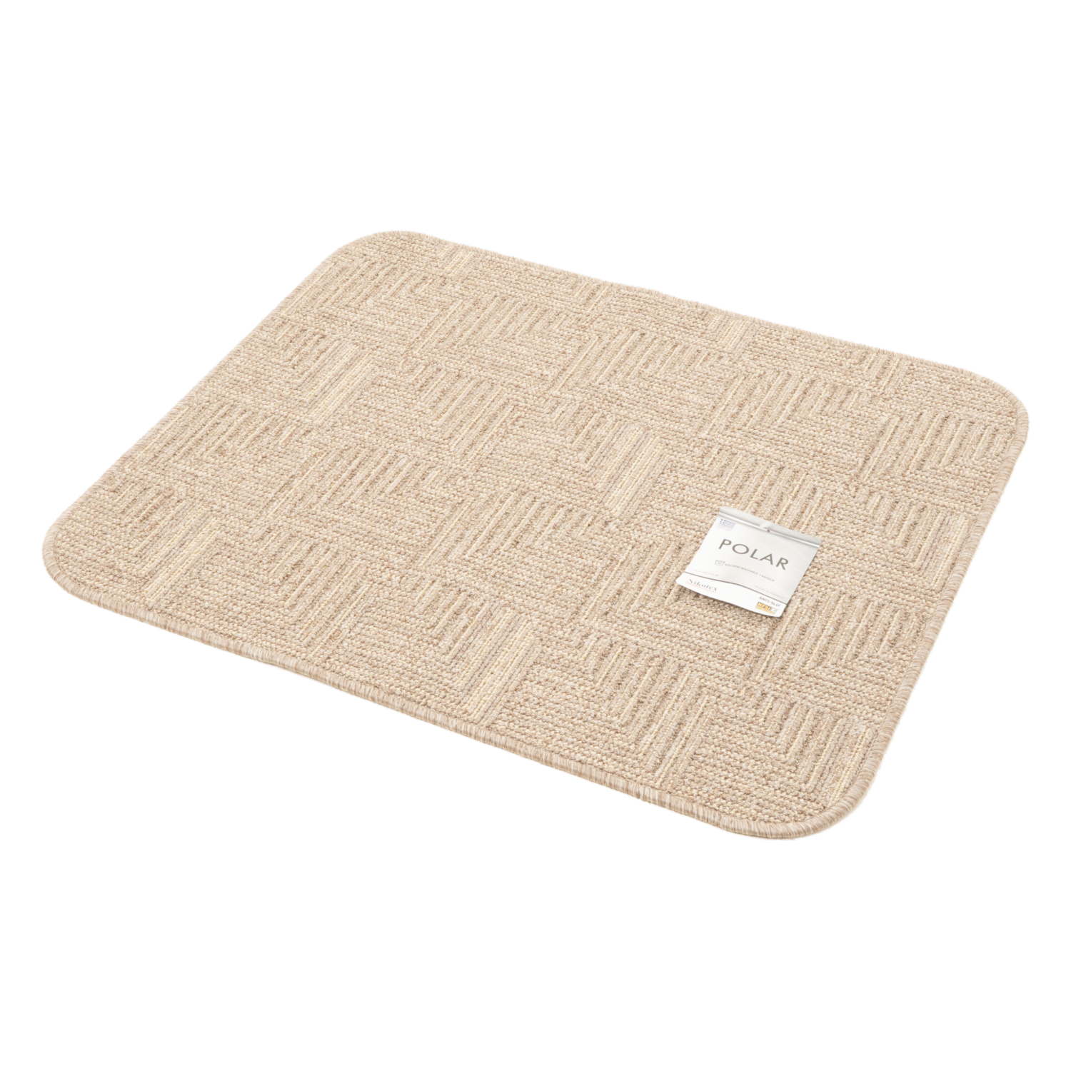 Alfombra De Área Polar Café- Crema NIKOTEX 80X67 Cm