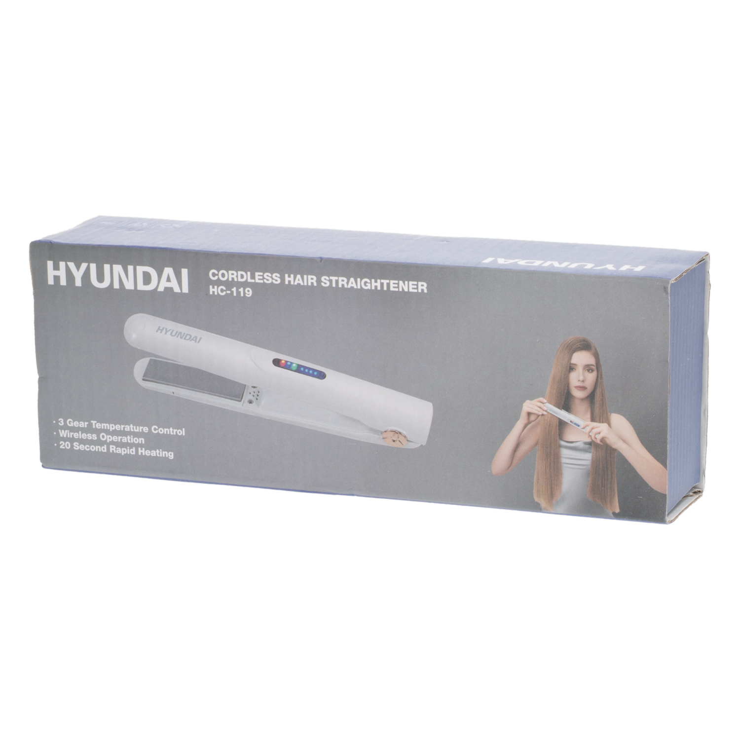 Plancha De Cabello Inalámbrica HYUNDAI 3 Temperaturas