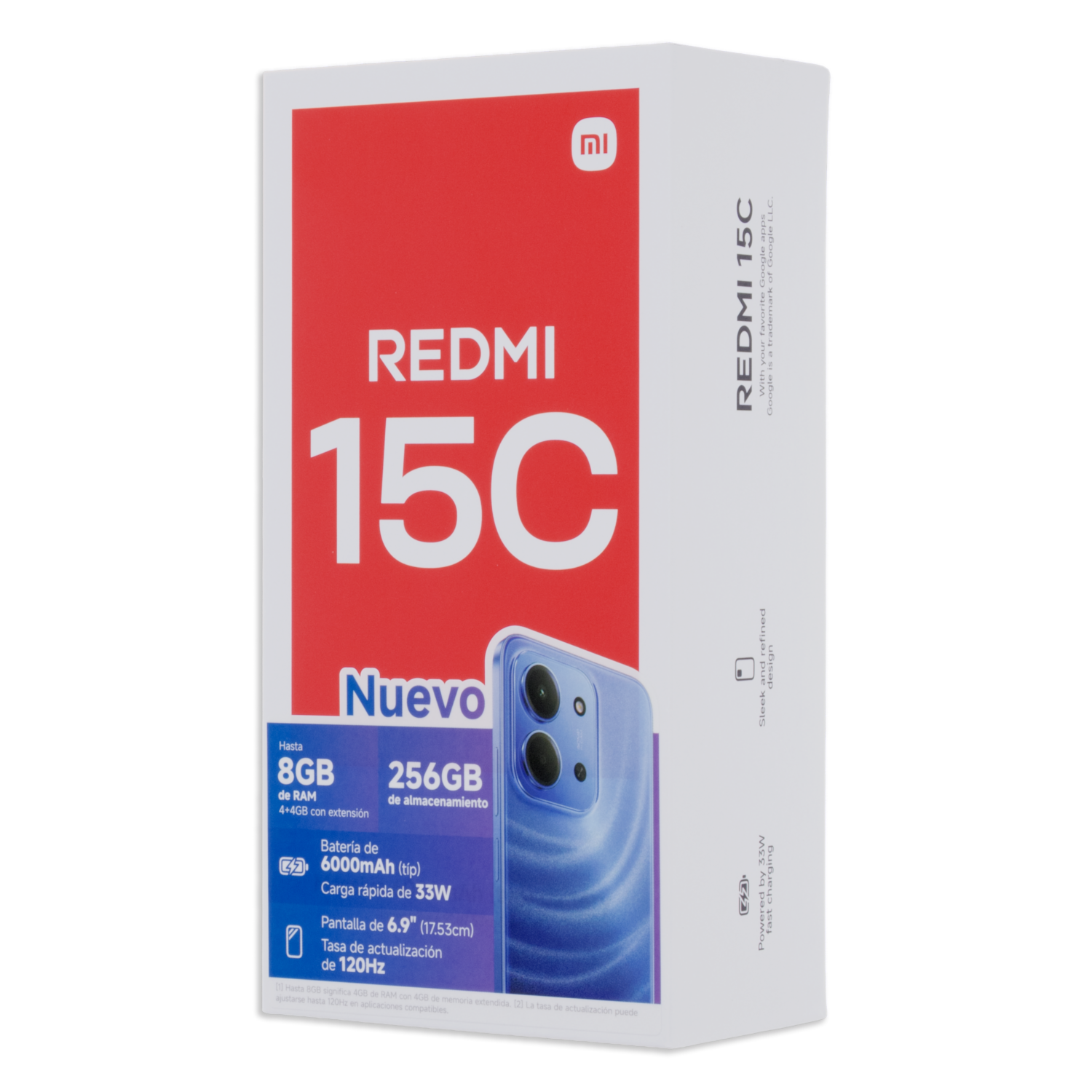 Teléfono Celular Redmi 15C Moonlith Blue XIAOMI 4Gb +256