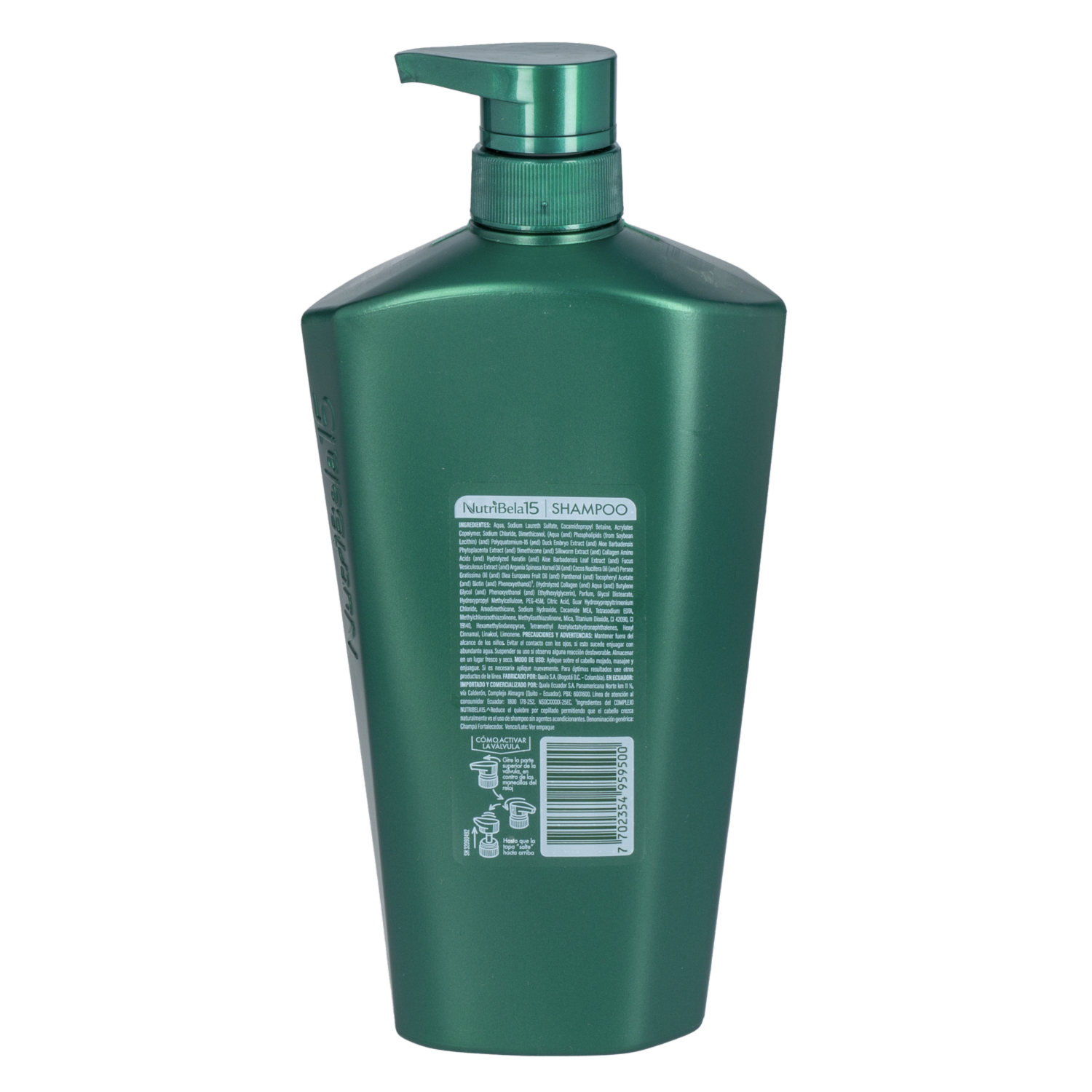 Shampoo De Cabello Biocolágeno Fuerza Y Crecimiento NUTRIBELA 750 Ml