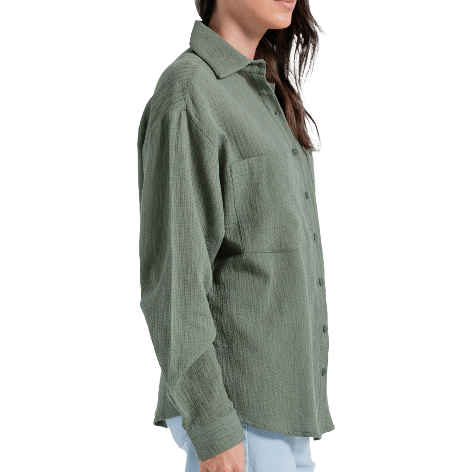 Blusa Mangas Largas Abierta Con Textura ARKITECT