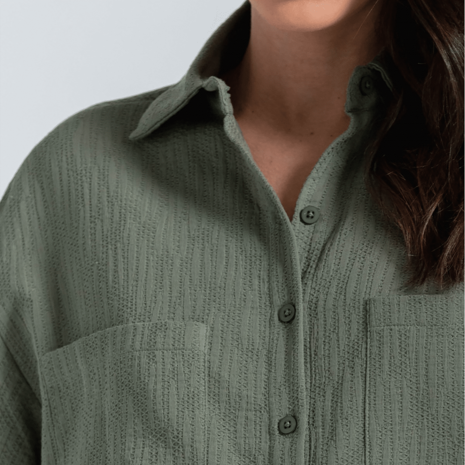 Blusa Mangas Largas Abierta Con Textura ARKITECT