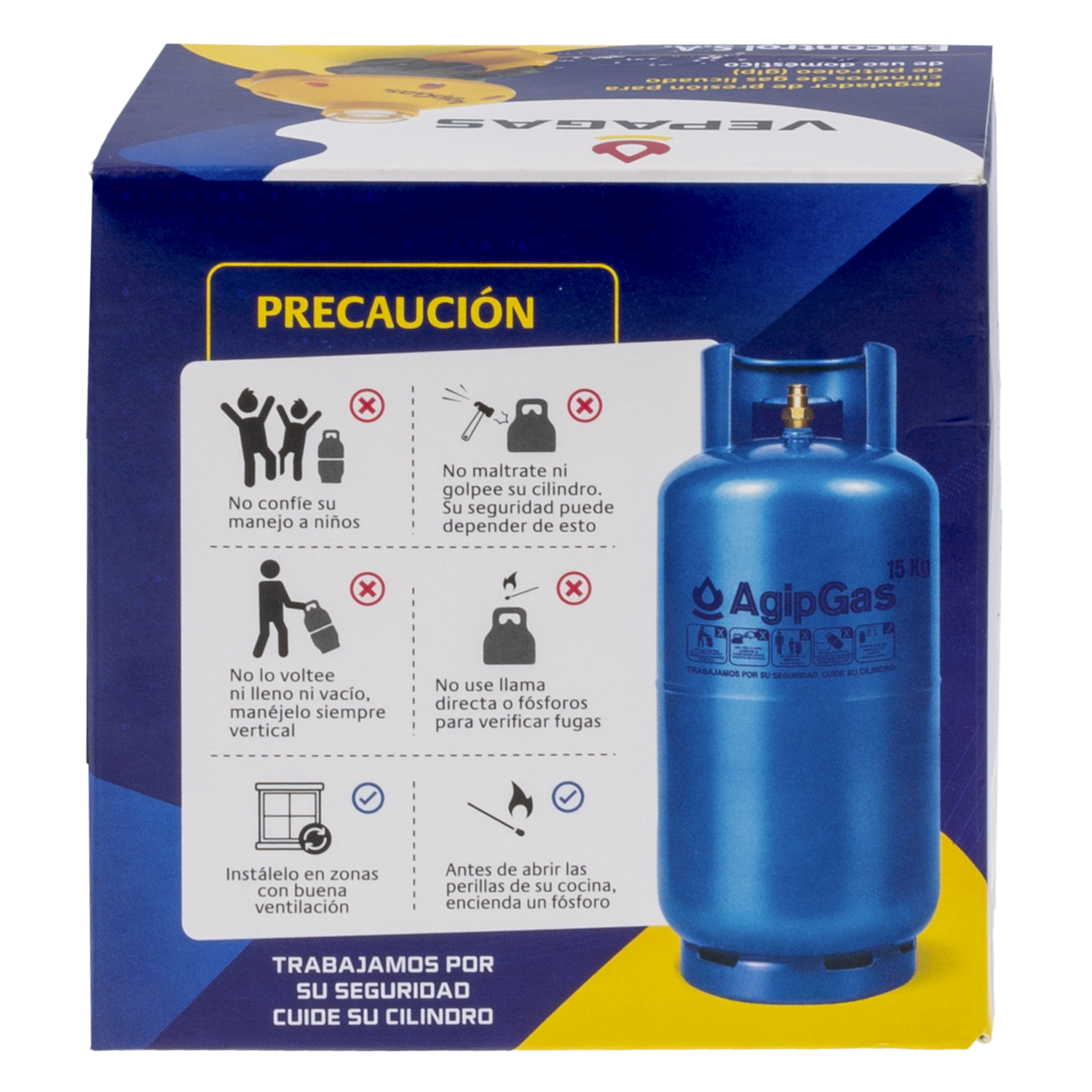 Regulador De Presion De Gas Domestico AGIP Unidad