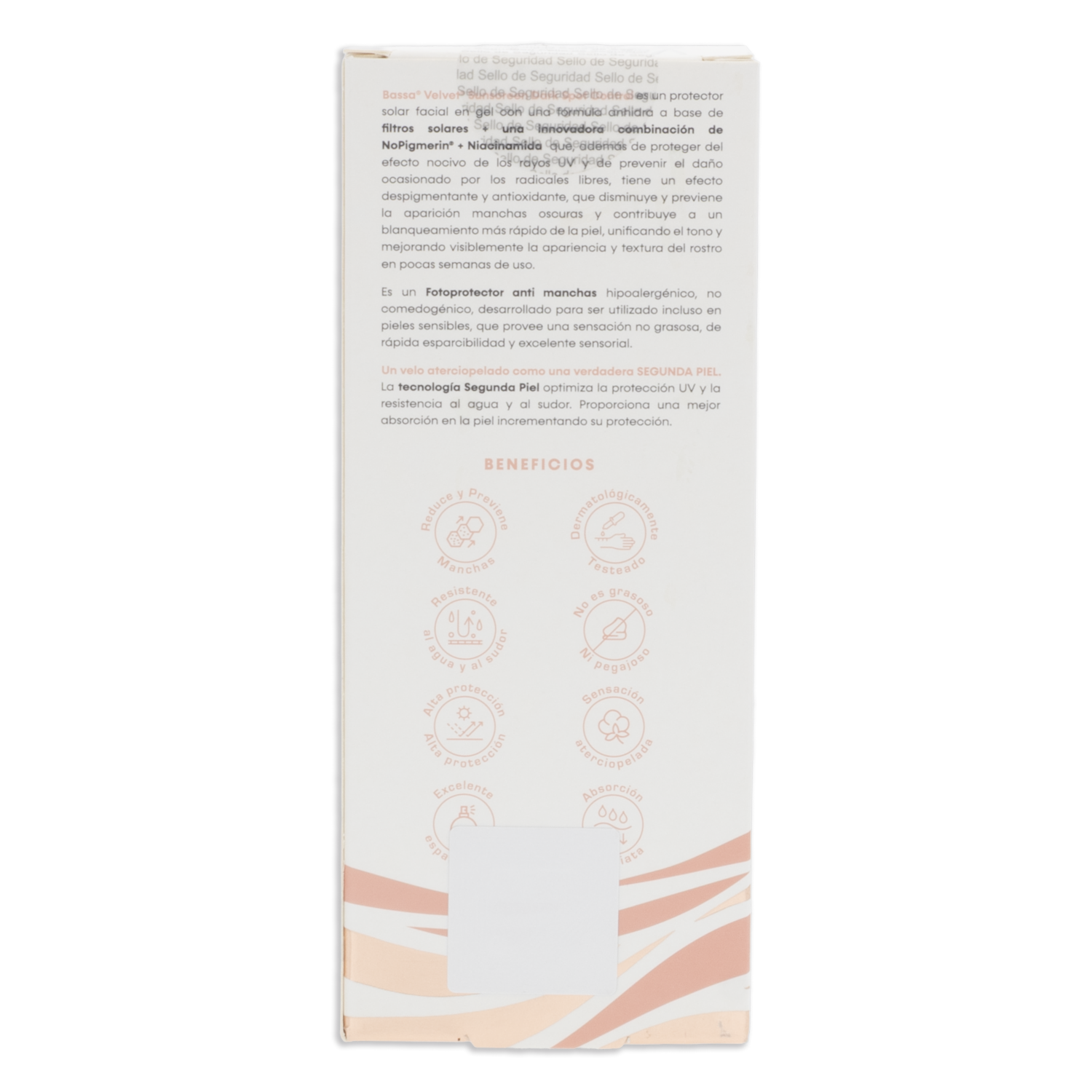 Protector Solar Facial Velvet Sunscreen Dark Spot Control BASSA 50 Ml