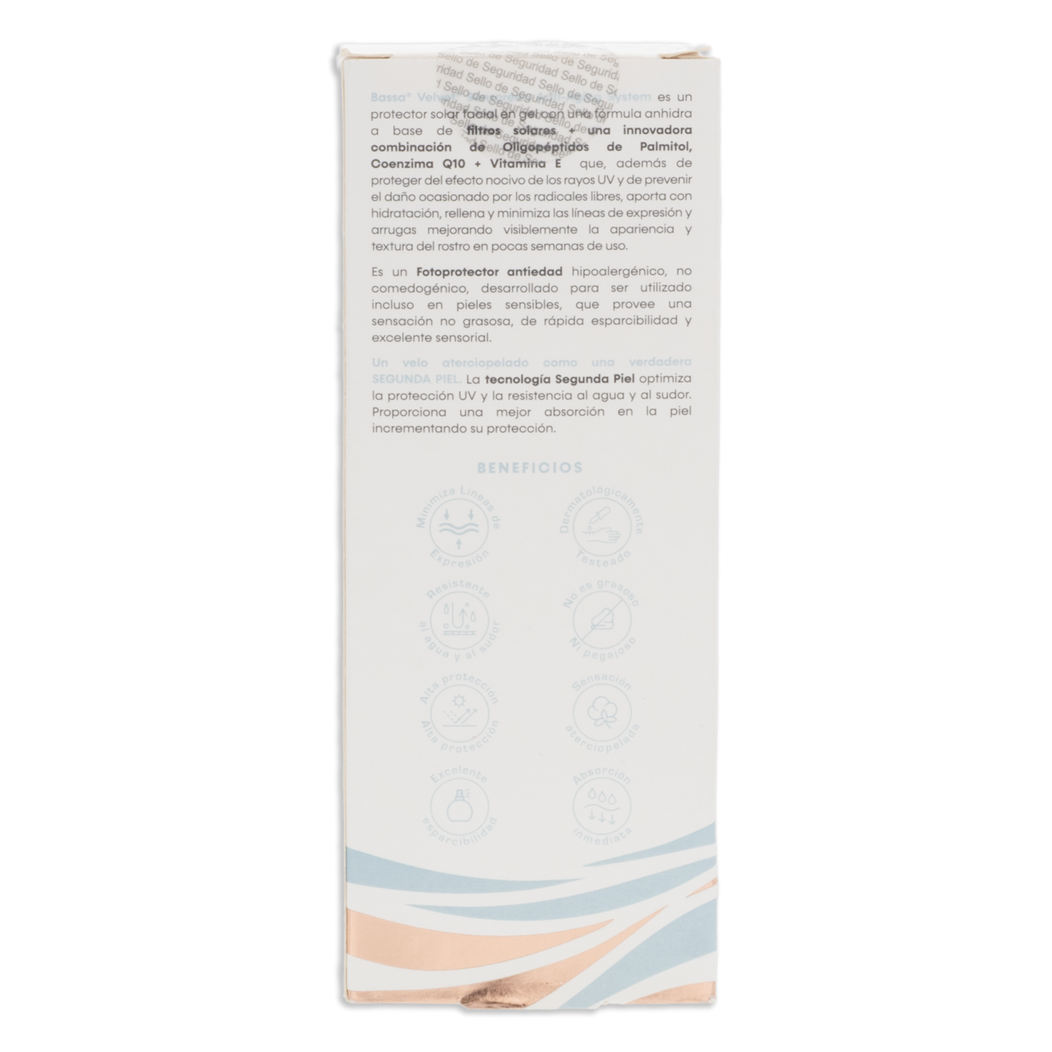 Protector Solar Facial Velvet Sunscreen Anti-Aging System BASSA 50 Ml