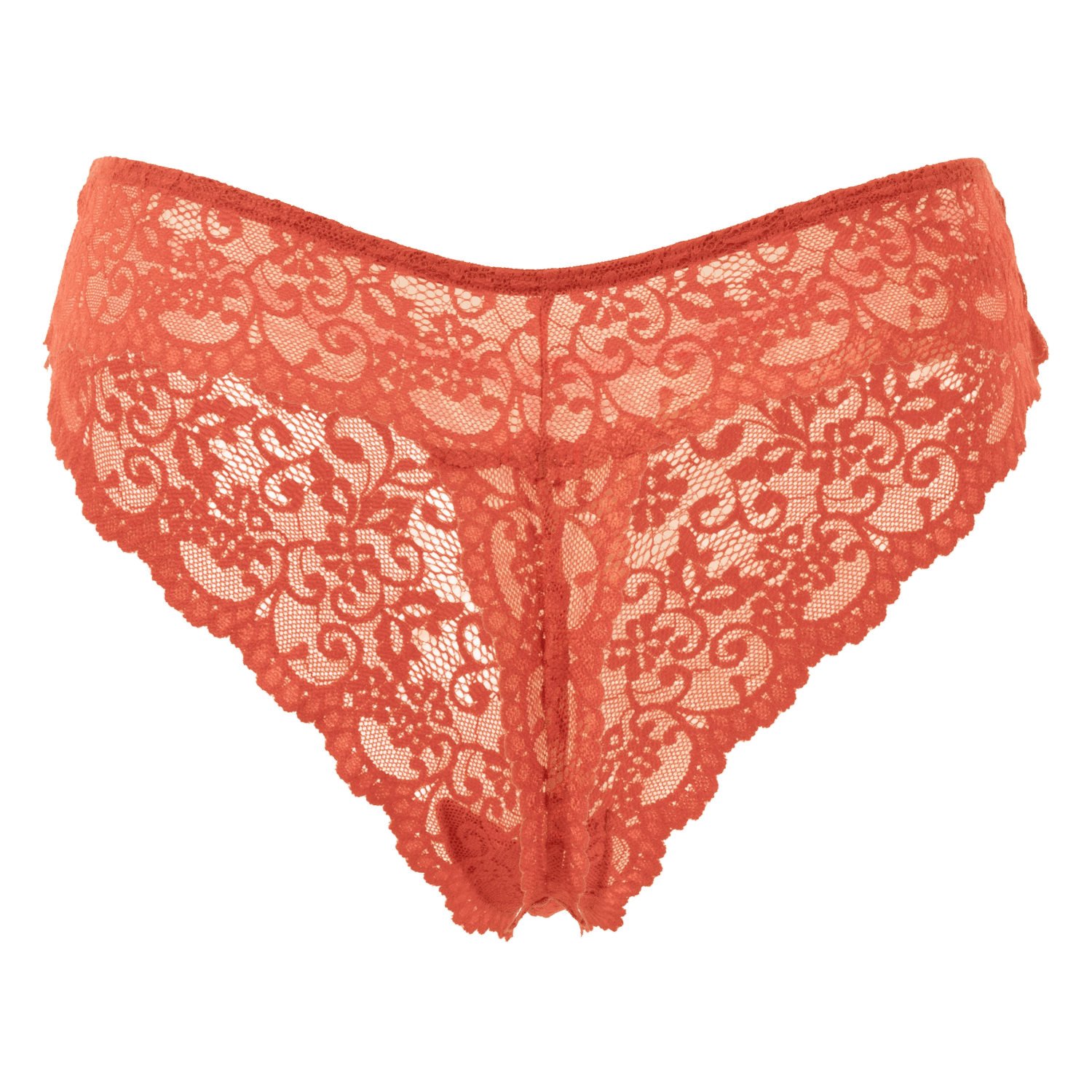 Tanga Encaje Con Recubrimiento Inferior De Algodón BAMBOLOO