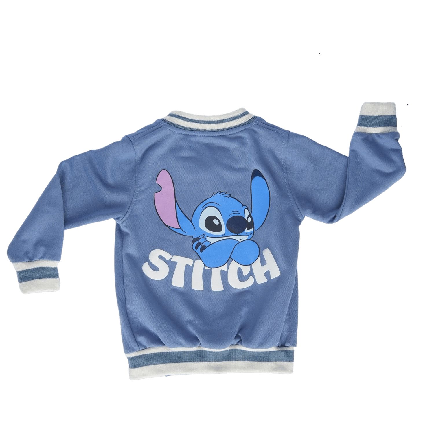 Chompa Abierta Con Botones Y Bosillos STITCH