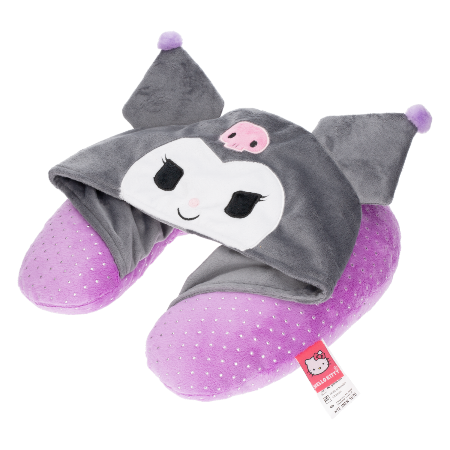 Cojín De Cuello Con Capucha Kuromi SANRIO 30 Cm