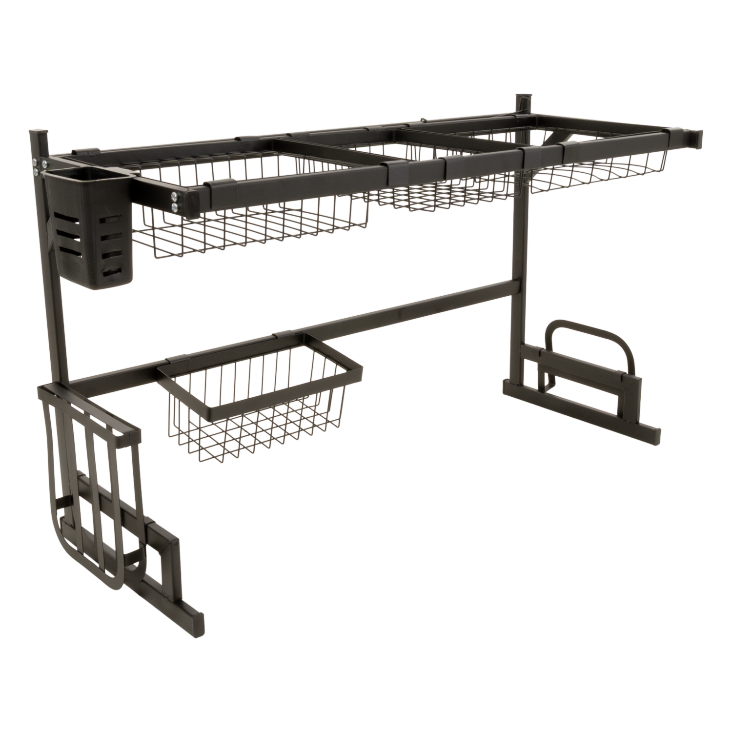 Escurridor Rack De Platos 2 Pozo Negro CELLTEX 85X52X34 Cm