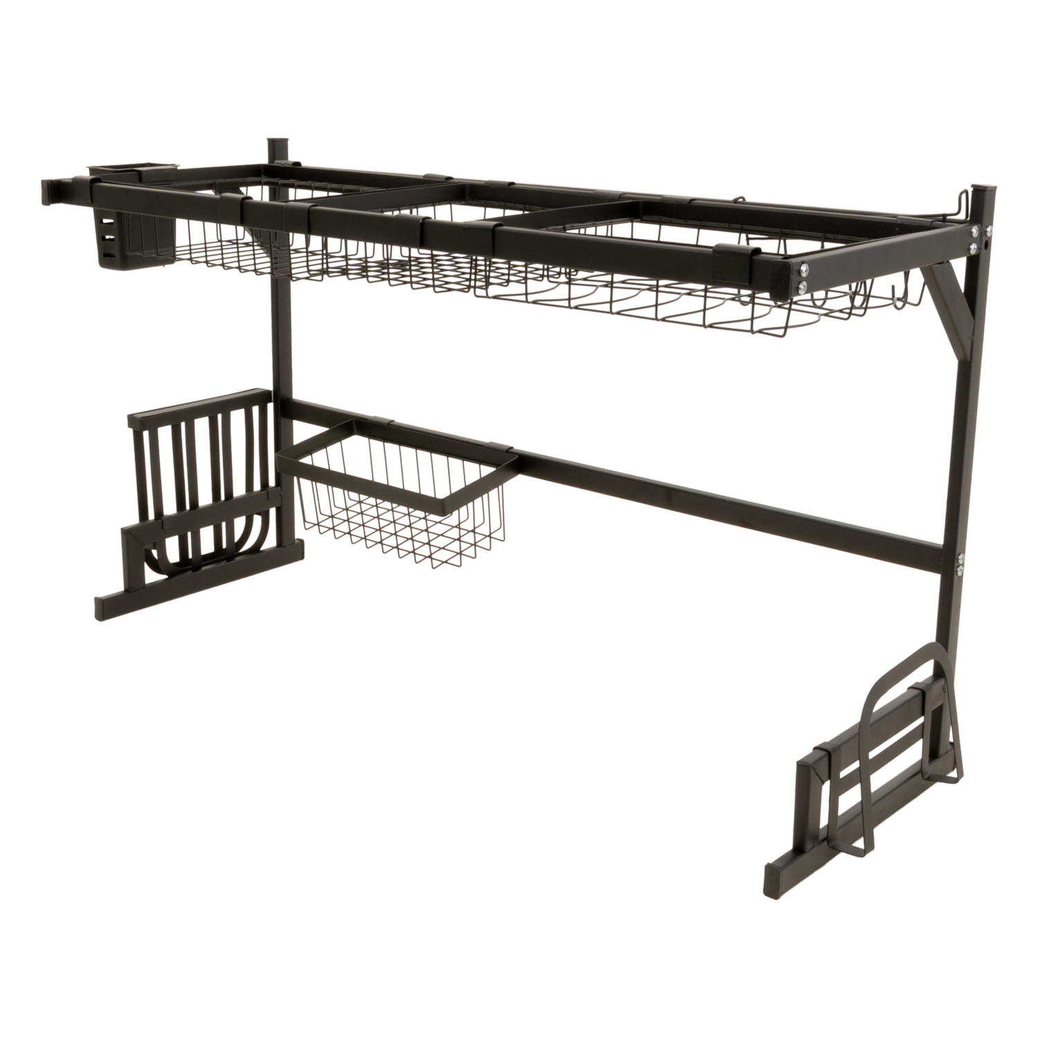 Escurridor Rack De Platos 2 Pozo Negro CELLTEX 85X52X34 Cm