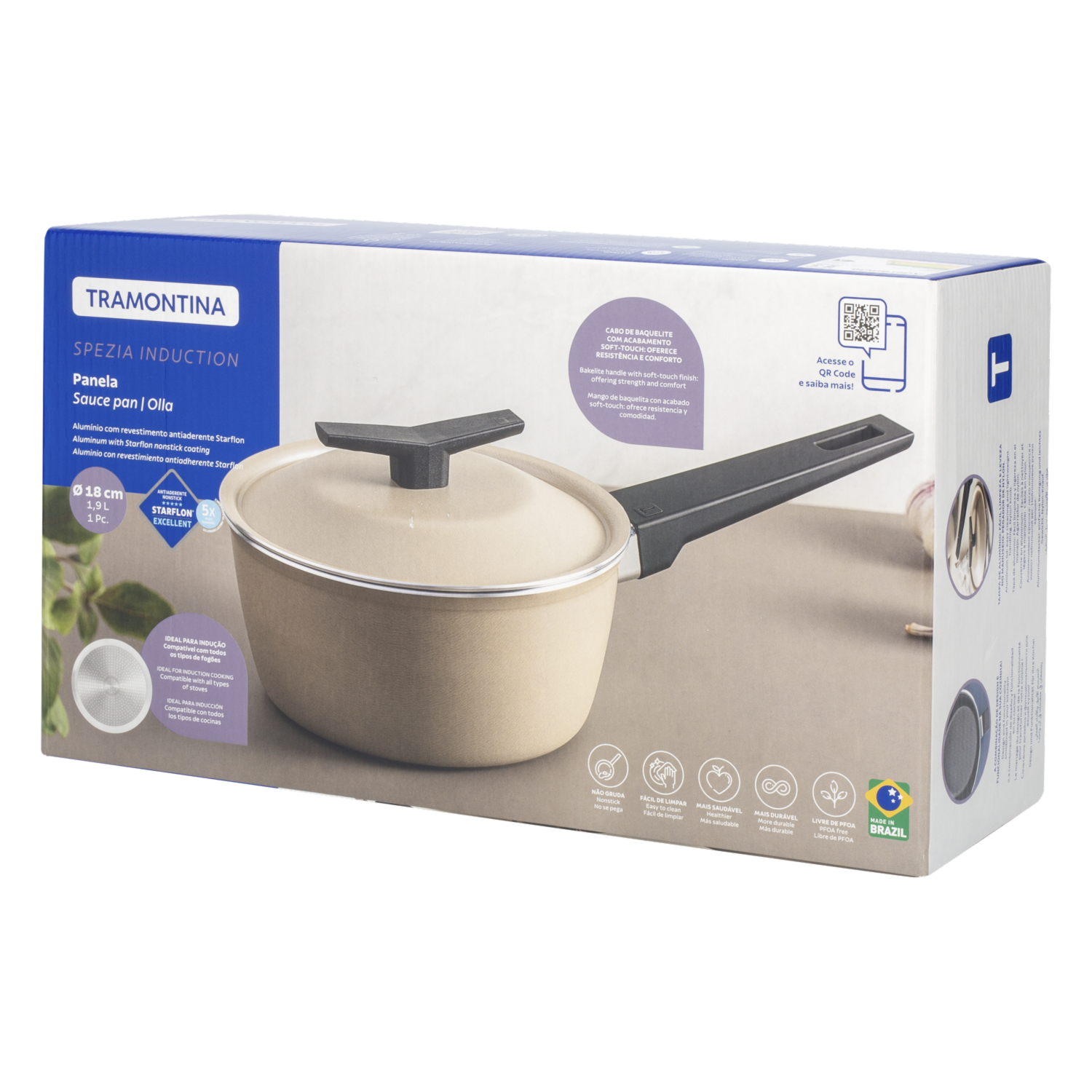 Olla De Inducción Spezia Arena TRAMONTINA 18 Cm