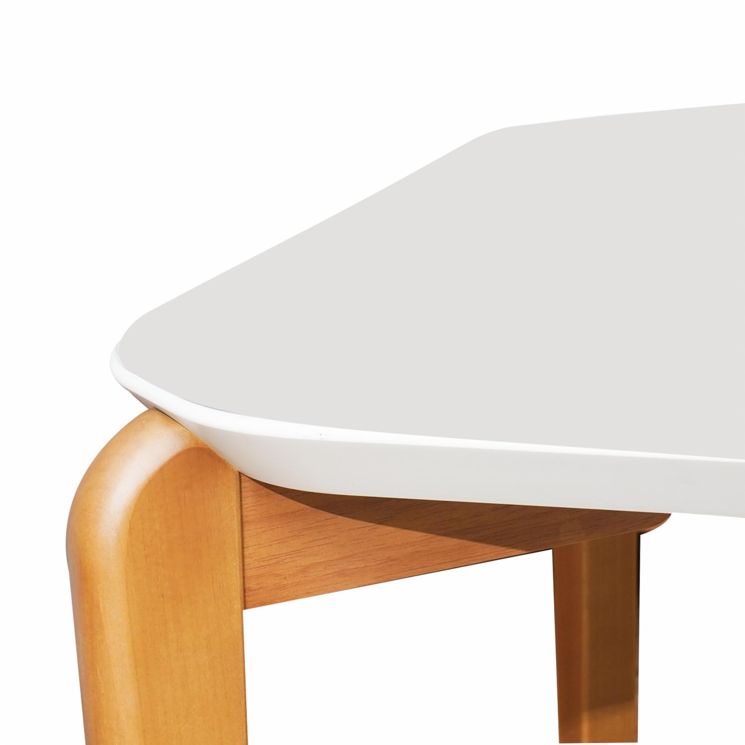 Mesa Donatella Con Vidrio Blanco MOVEIS PROVINCIA Mate