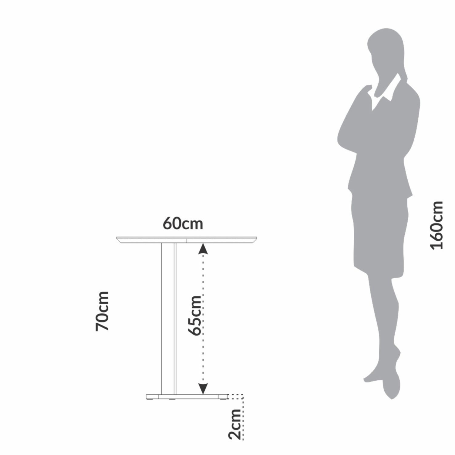 Mesa Lateral Freijo DALLA COSTA MDF